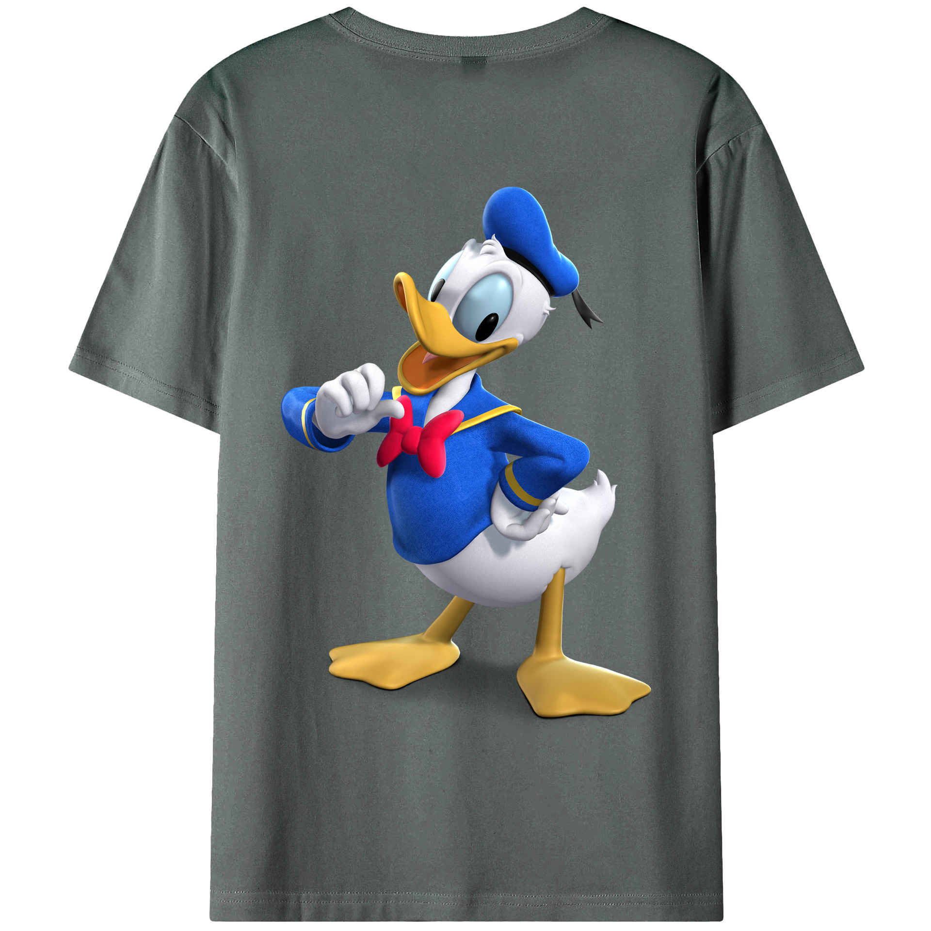（画像用） ミッキーマウス Mickey Mouse 綿100％半袖Tシャツ（背面プリント）
